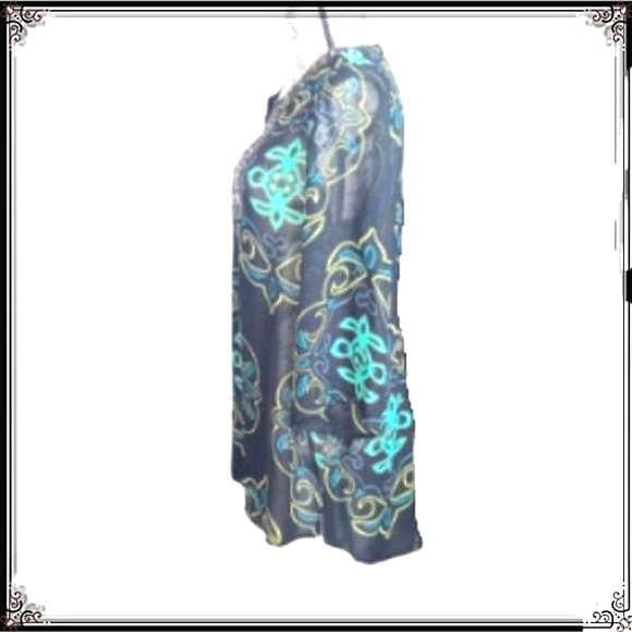 Madison Sheer Rhinestone Swim Suit Tunic Cover Size Med - Picture 4 of 10